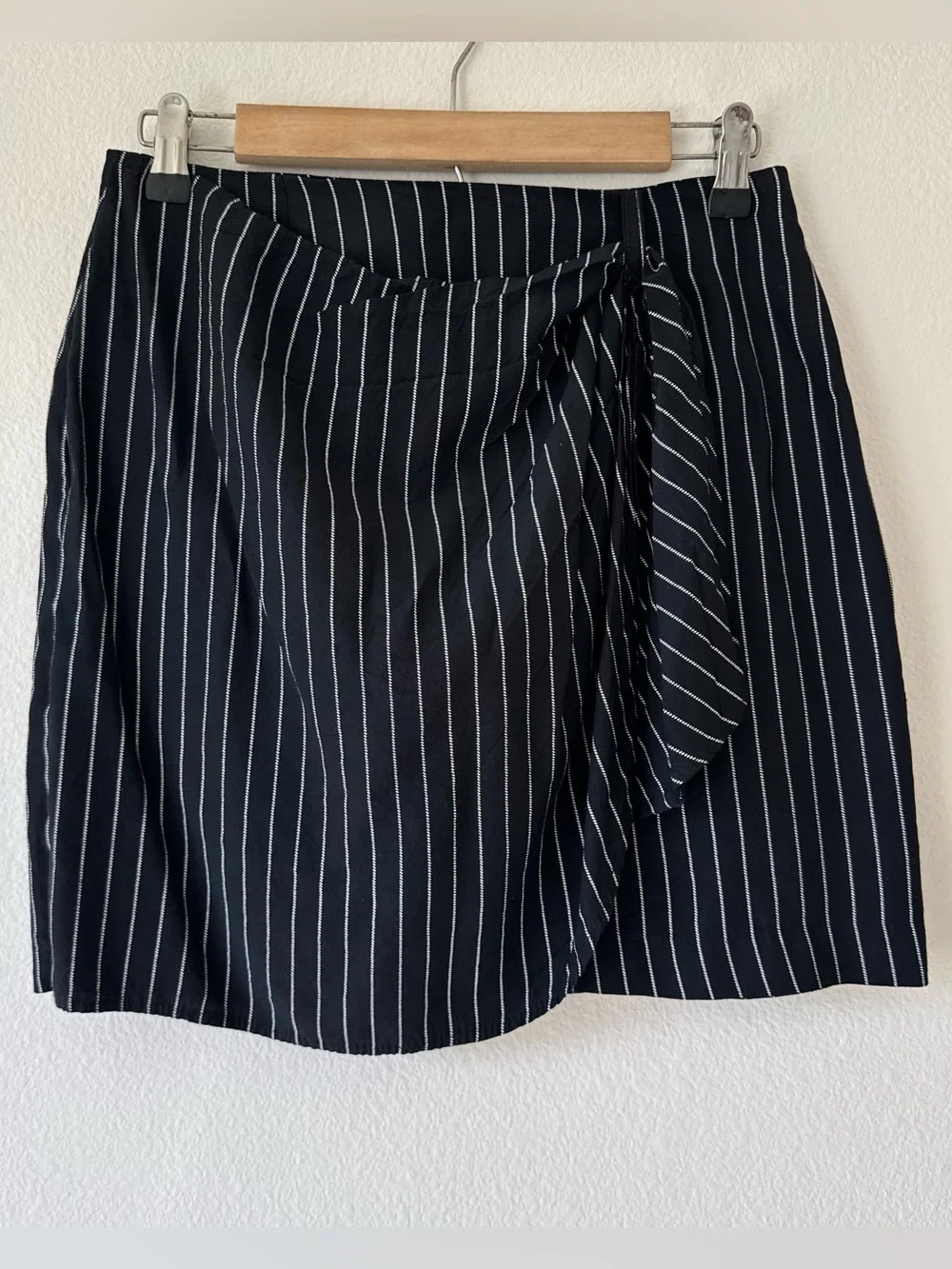 Vintage Via Max Faux Wrap Mini Skirt